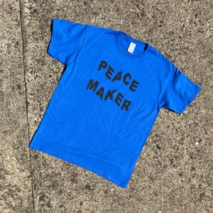 Image of Peace T-shirt Cobalt