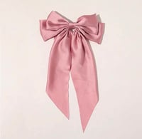 Pink hair bow