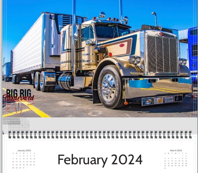 2024 Big Rig Boulevard Calendar Big Rig Boulevard