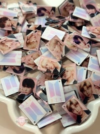 Image 2 of Bts solo pink and white mixed acrylic 2cm