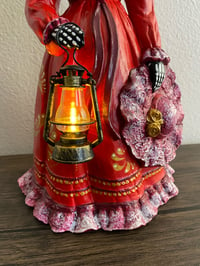 Image 8 of "Midnight Mass" - Day of the Dead Ceramic Statue - Girl with Lantern