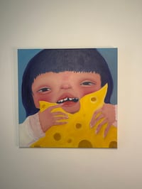 Image 4 of I love cheese so much - Oil painting