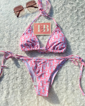 Rainbow Pastel LV Bikini