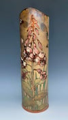 “Rosebay willow herb” flambé lustre vase 