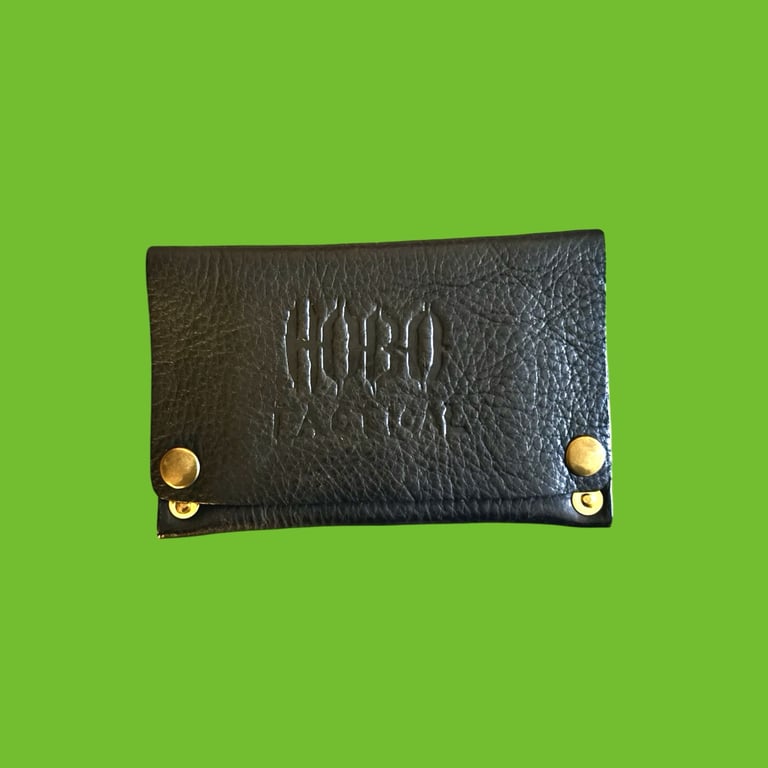 BLACK 1881 HERMANN OAK RIVET WALLET (item# 820)