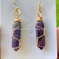 Image 4 of Polished Crystal Hexagonal Earrings (Almost Sold Out!) 