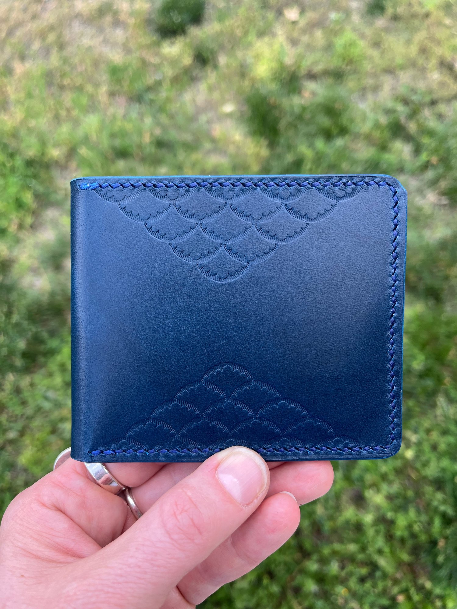 Image of Blue Buttero 8-Pocket Slim Bifold 
