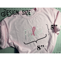 Image 6 of Fighter Embroidered T-shirt / Custom Colors