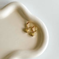 Image 1 of PUFFY HEART HOOPS