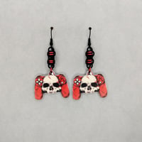 Skull Game Controller Earrings