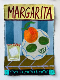 Margarita on blue stripes