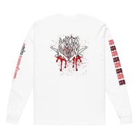 Image 2 of Welcome to the Dogpound vol. 2 long sleeve (white) designed by @gruesomegraphx