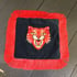 Blue Velvet Red Tiger Red Frinfe Cushion Cover Image 3