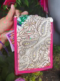 Image 5 of Jaz min cross body bag and coin purse- Hot pink