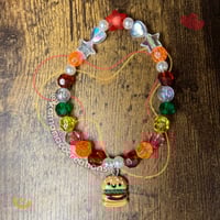 Image 3 of 🍔 Burger and Pizza Bff Bracelet Set! 🍕