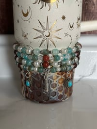 Image 1 of Western Theme Tumbler Bracelet Stack