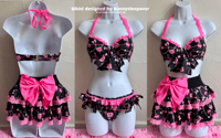 Image 1 of ma*rs inspired gyaru bikini ! 3 pc set (PREORDER)