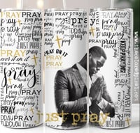 BLACK PRAYING MAN TUMBLER 1