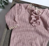 Image 2 of Newborn girls romper Amelie | dusty pink