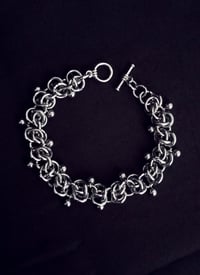 Image 3 of Bracelet - barrel weave, small balls