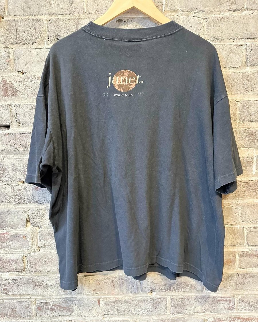 Image of 1993 VINTAGE “JANET JACKSON - JANET. WORLD TOUR ‘93-94” CONCERT TEE, SIZE: XL