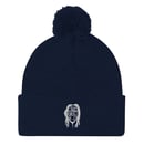 Image 1 of white catguylogo  Beanie