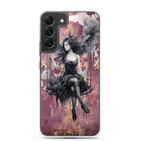 Image 24 of Dark Goth Fairy Maroon Clear Case for Samsung®