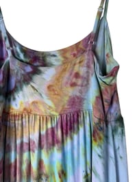 Image 8 of S Jersey Knit Long Sundress in Earthy Agate Ice Dye