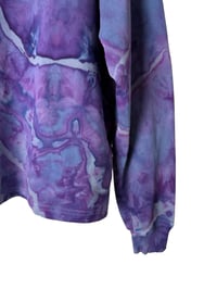 Image 8 of *IRREGULAR* S 100% Cotton French Terry Sweatsuit Set in Purple Haze Geode Ice Dye
