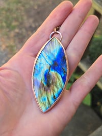 Image 1 of Electroformed labradorite necklace 02