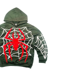 Image 6 of Reworked Spiderweb Cut & Sewn Hoodie Size L