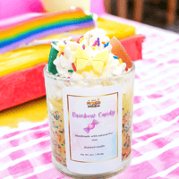Image 1 of Rainbow Candy Dessert Candle, 8oz Candle