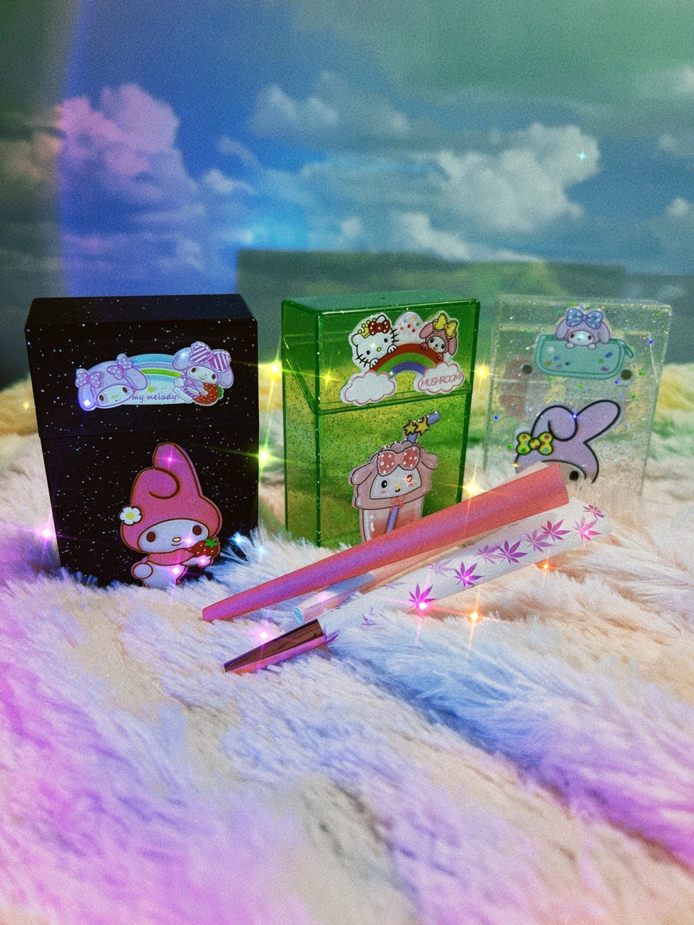 My Melody magnetic sparkle case