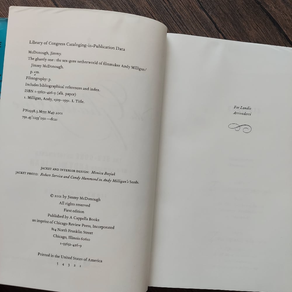The Ghastly One: The Sex-Gore Netherworld of Filmmaker Andy Miligan, by Jimmy McDonough