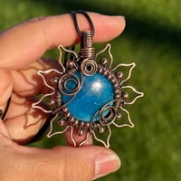 Image 1 of XL Blue Apatite Sun/Flower 🌻💙