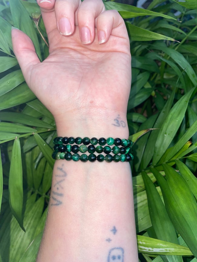Green Tigers Eye Bracelet 