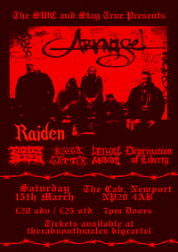 ARKANGEL/RAIDEN/DOL+MORE @THE CAB, NEWPORT 15.03.25