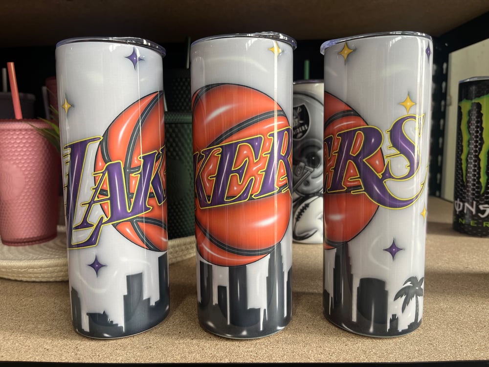 Image of Los Angeles Basketball 20oz Stainless Steel Tumbler 