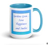 Happy Summertime Garden Mug - Lt. Blue