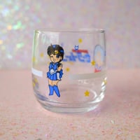Image 3 of Sailor Moon Vintage Glass Cup (Sailor Mercury)