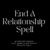 End a relationship 
