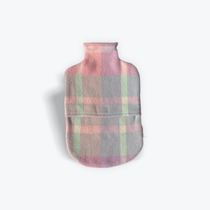 Image of Hot Water Bottle Cover - Mint, Pink and Cream