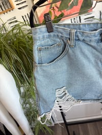 Image 2 of Boohoo distressed denim shorts 