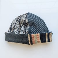Image 3 of Upcycled Reversible Beanie Cotton Blend 39