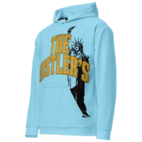 Image 3 of Columbia Blue “I Went To New York” Hoodie (Oversized Print)