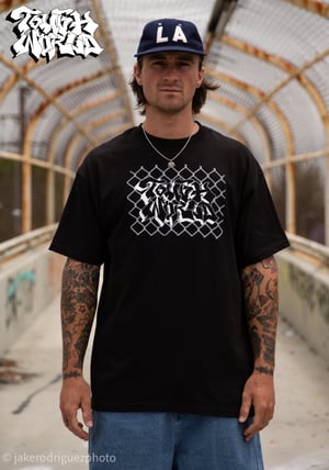 Image of Tough World Fenced Tee, Black