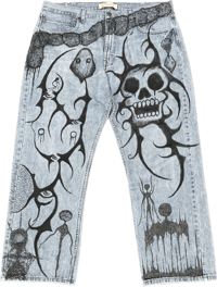 Image 1 of Enter the Void x Undead Revival Skull Denim