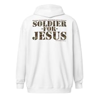 Image 1 of Soldier For Jesus Unisex heavy blend zip hoodie