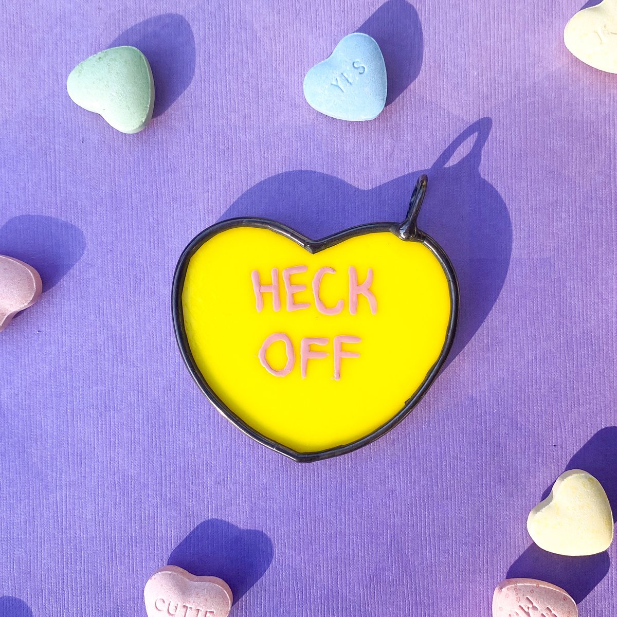 Image of Heck Off Conversation Heart