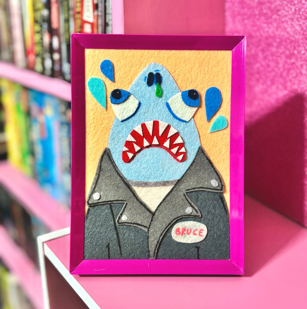 Image of “Sea Scum” Felt Art Piece